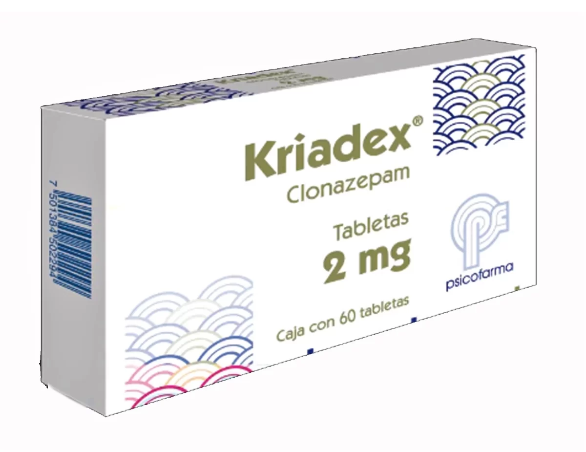 Buy Kriadex Clonazepam 2 mg 60 tabs For Sale Online at Cheap Rates